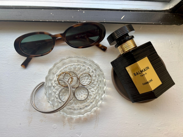 Balmain Beauty Carbone on a vanity