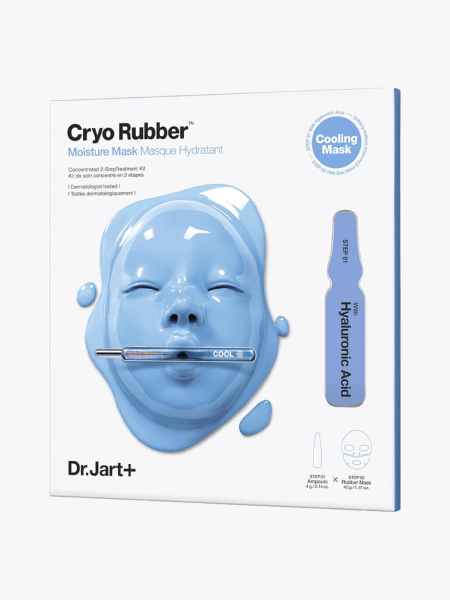 Dr.Jart+ Cryo Rubber Firming Mask in branded component on a light gray background