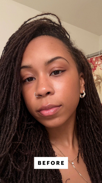 A selfie of Allure contributor Jailynn Taylor with no makeup