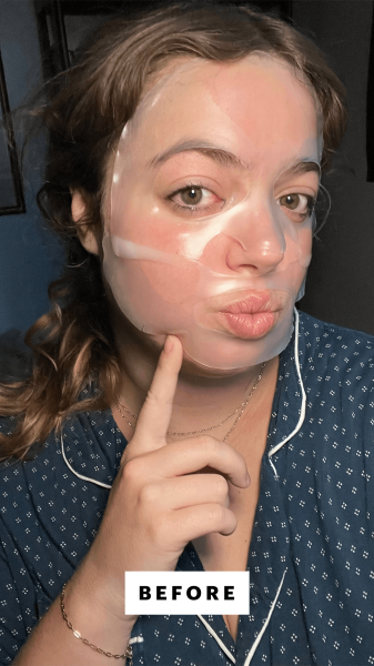 Allure commerce producer Sarah Hoffman using the Sungboon Editor Deep Collagen Power Boosting Mask