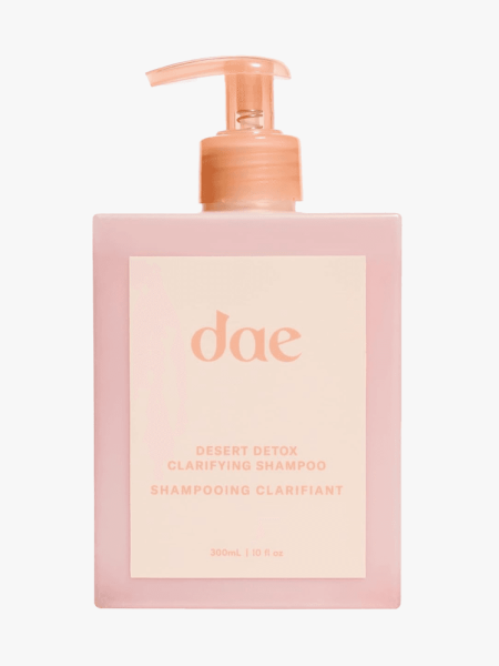 Dae Desert Detox Clarifying Shampoo in branded component on a light gray background